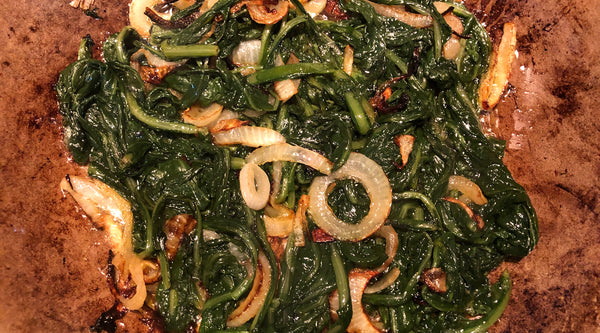 Recipe of the Week:  Hindbeh (Lebanese Dandelion Greens)